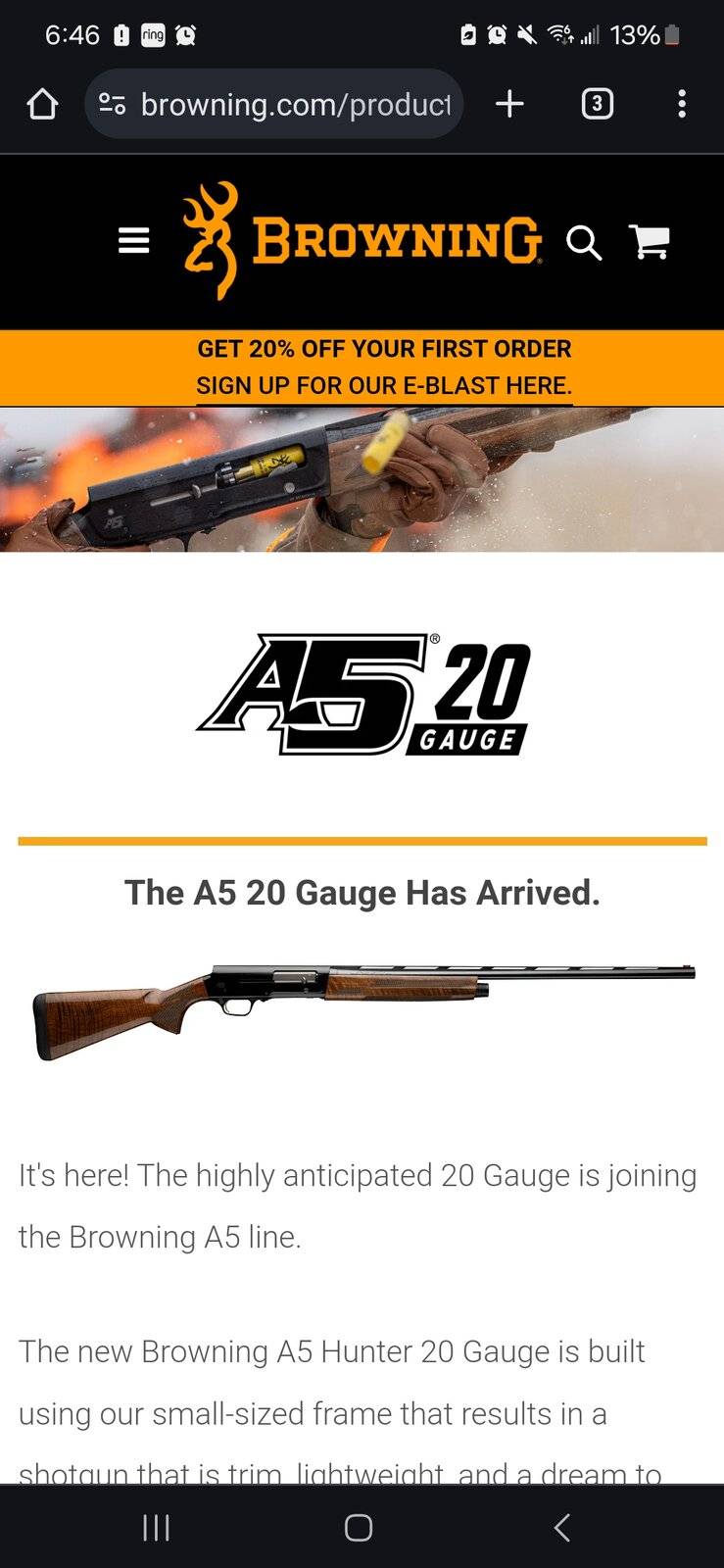 New a5 in 20  Tennessee Hunting & Fishing Forum